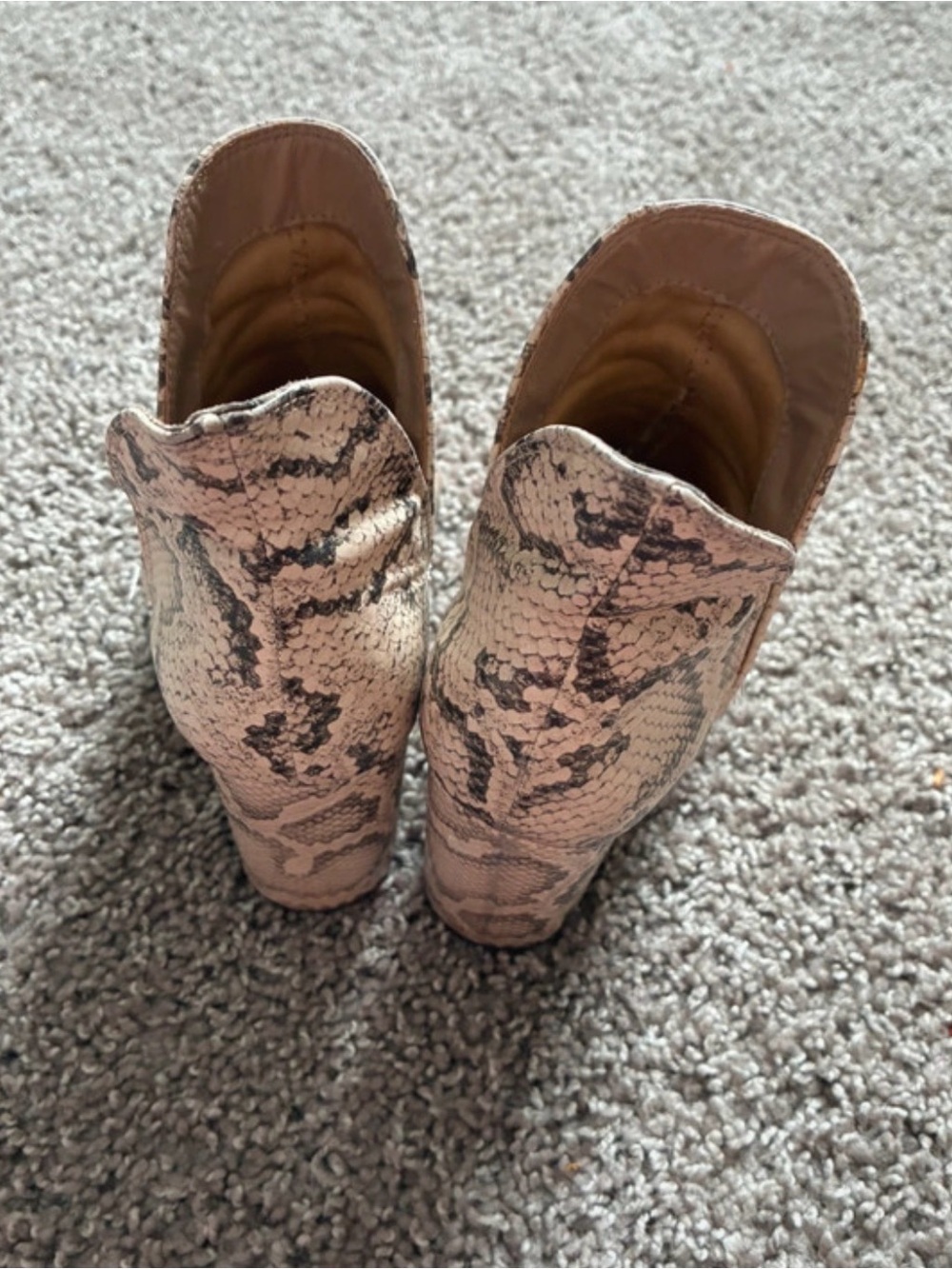 Steve Madden Snakeskin Boots Size 7.5 - Picture 7 of 9